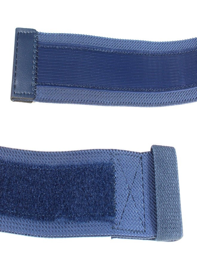 BC Belts Flexible Navy Nylon Belt with Adjustable Hook and Loop Closure – No Buckle No Metal and TSA Approved (Navy-L) - Image 4